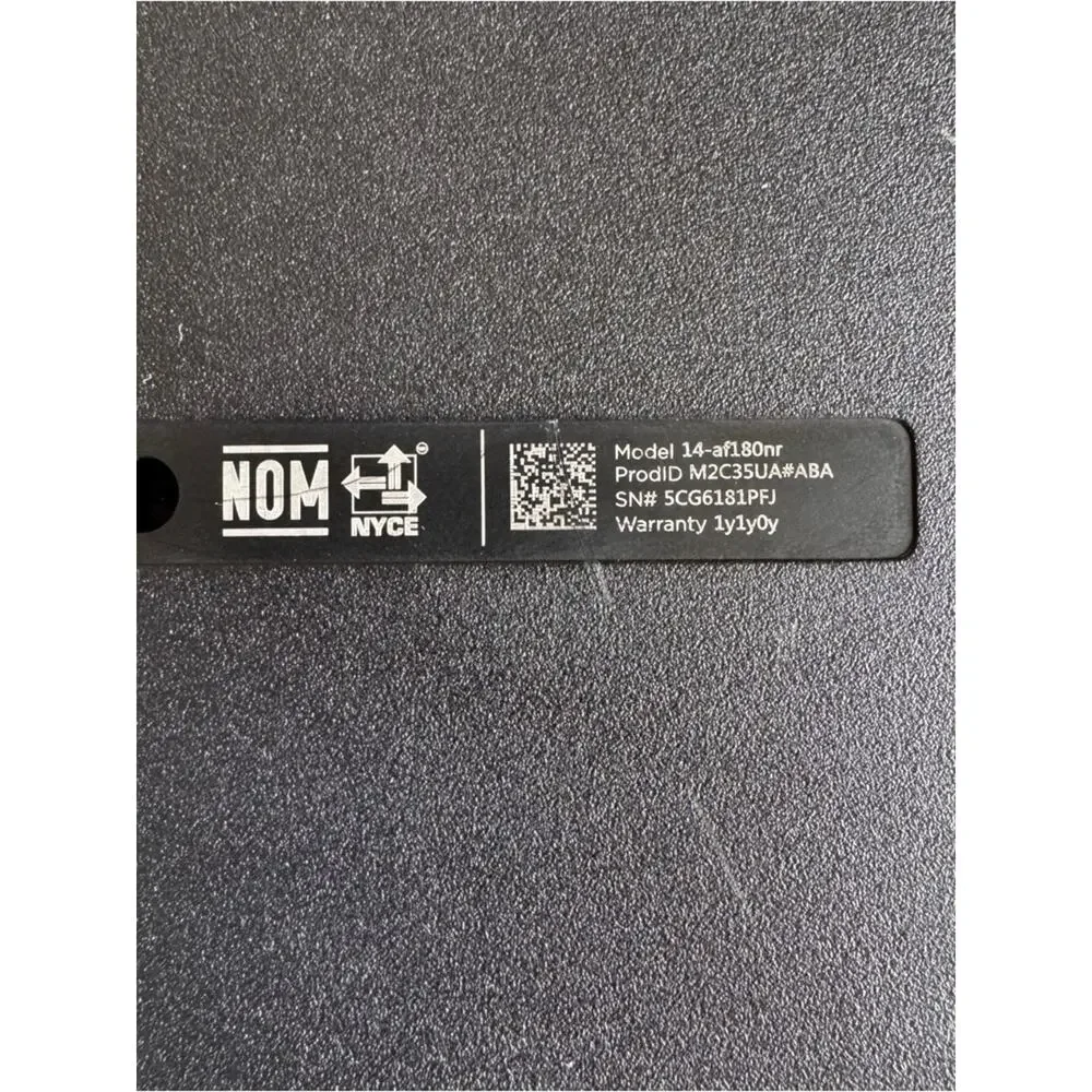 HP 14" Notebook (Model 14-af180nr) - Picture 7 of 9